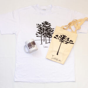 Combo Ecobag + Caneca + Camiseta - Linha Raízes do Paraná