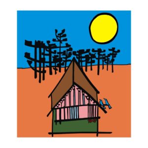 Casinha e Sol (2018) - Print Autografado por Leila Pugnaloni