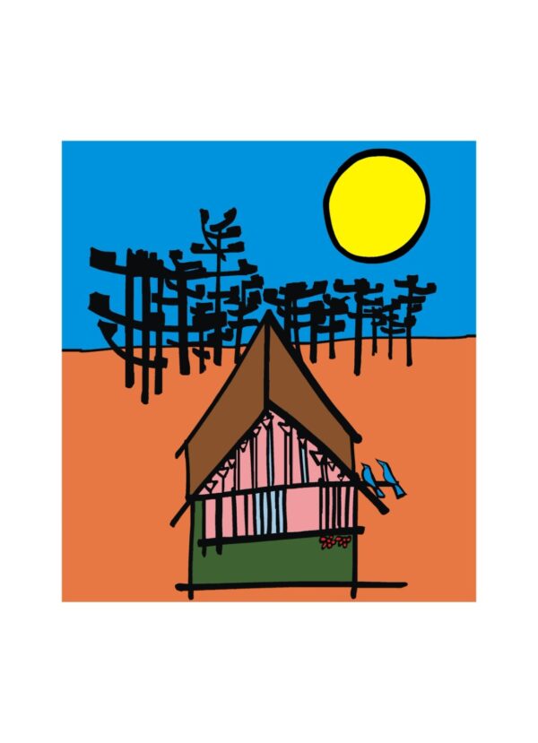 Casinha e Sol (2018) - Print Autografado por Leila Pugnaloni